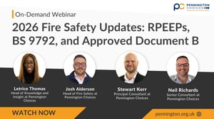 Cover image - 2026 Fire Safety Updates RPEEPs, BS 9792, and Approved Document B